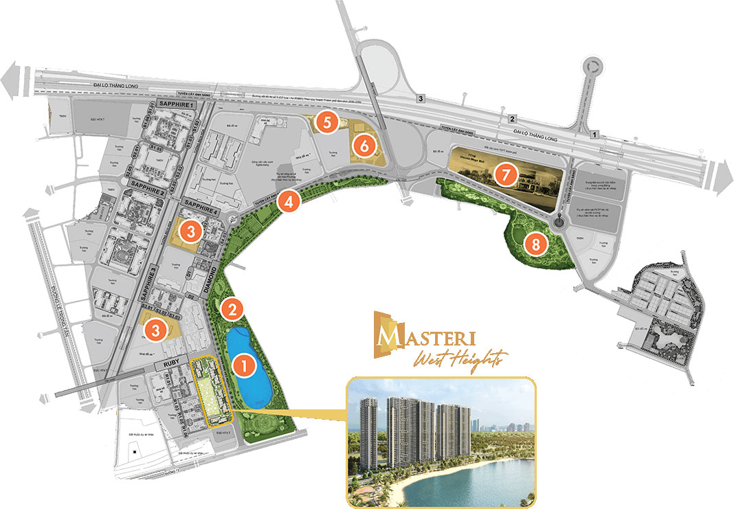 Masteri West Heights Tai Vinhomes Smart City